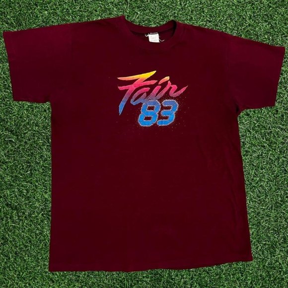 Retro 1983 Iowa State Fair IPBN Shirt True Single Stitch Vintage 80s Sport T Tag - Picture 1 of 4